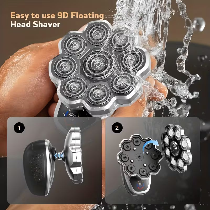 Men’s Electric Shaver – IPX5 Waterproof Full Head Shaver with USB